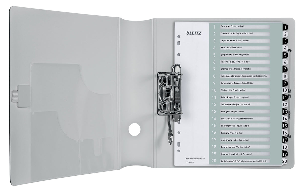 Register printbar PP A4+ 1-20 hvid/sort – image 2