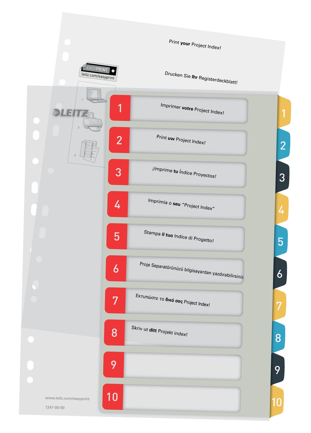 Register printbar PP A4+ 1-10 Cosy farver – image 4