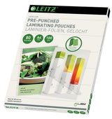 Leitz Lamineringslomme forhullet 80my A4 (100) – Laminering & tilbehør (billede 1)