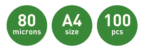 Lamineringslomme forhullet 80my A4 (100) – image 8