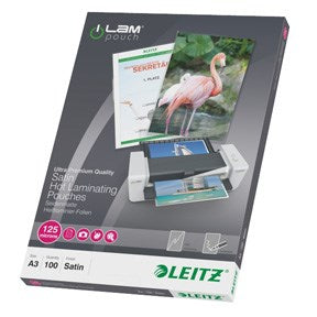 Leitz Lamineringslomme mat 125my A3 (100) – Laminering & tilbehør