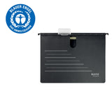 Hængemappe m/mekanisme recycle A4 sort – image 3