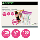 Leitz Lamineringslomme glans 125my A7 (100) – Laminering & tilbehør (billede 2)