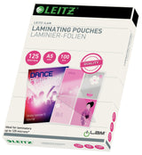 Leitz Lamineringslomme glans 125my A5 (100) – Laminering & tilbehør (billede 1)