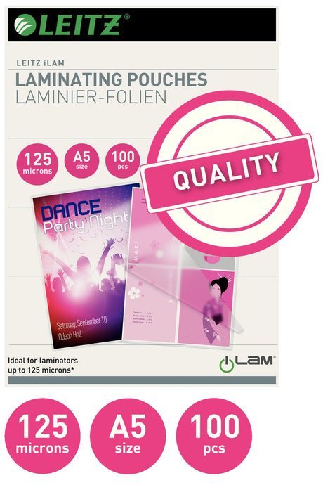 Lamineringslomme glans 125my A5 (100) – image 2