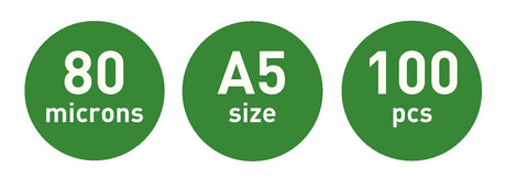 Lamineringslomme glans 80my A5 (100) – image 5