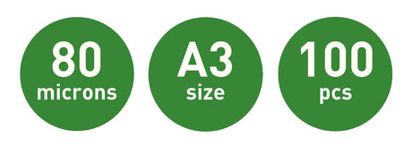 Lamineringslomme glans 80my A3 (100) – image 4