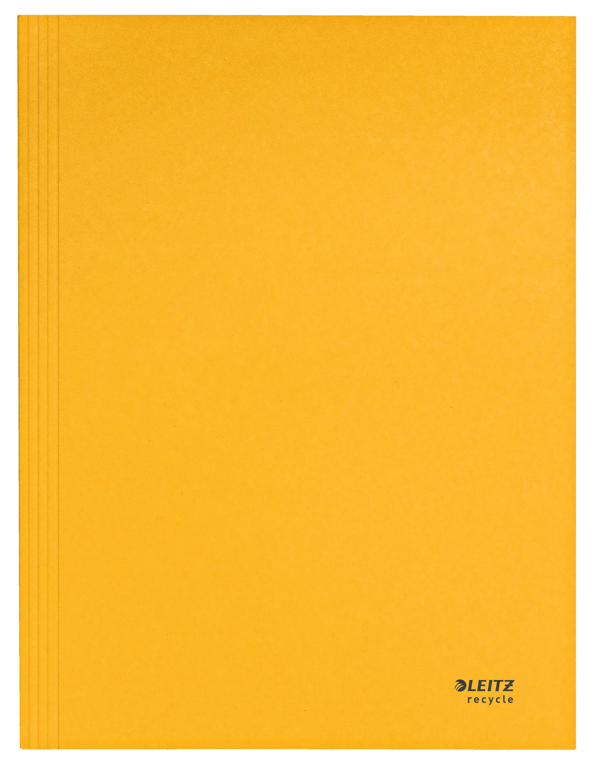 3-klap mappe recycle karton A4 gul – image 1