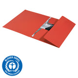 3-klap mappe recycle karton A4 rød – image 9