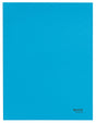 3-klap mappe recycle karton A4 blå – image 1