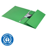 3-klap mappe recycle karton A4 grøn – image 4