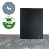 3-klap mappe recycle karton A4 sort – image 7