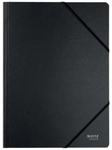 Elastikmappe recycle karton A4 sort – image 1