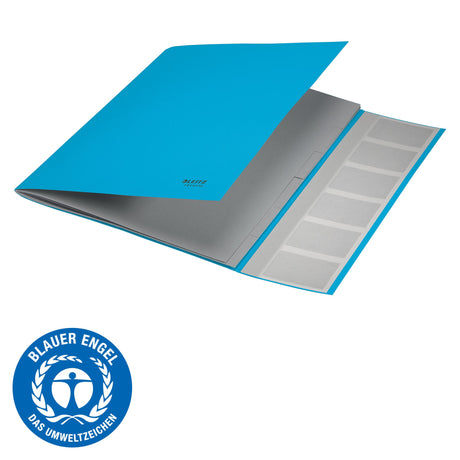 Sorteringsmappe recycle karton A4 6-delt blå – image 4