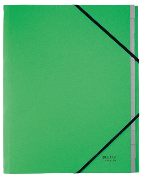 Sorteringsmappe recycle karton A4 12-delt grøn – image 6