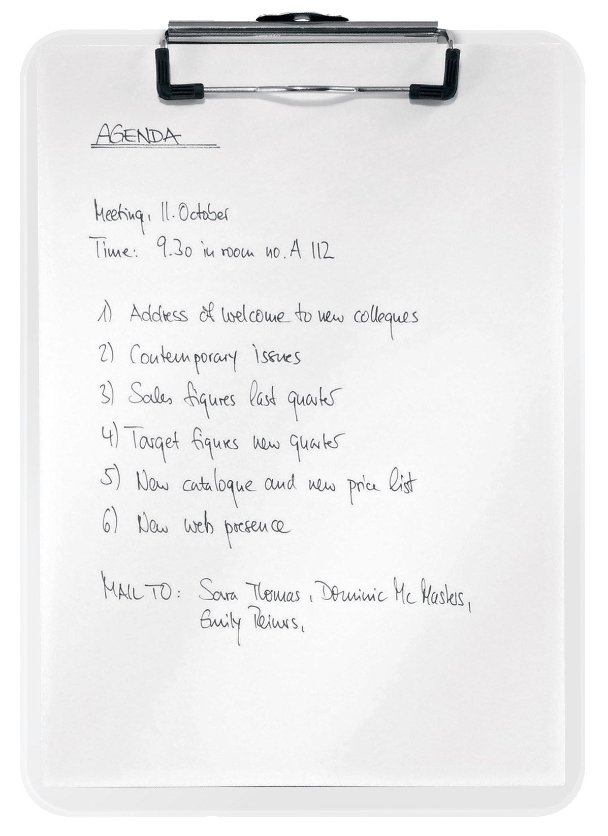 Clipboard WOW uden forside A4 hvid – image 4