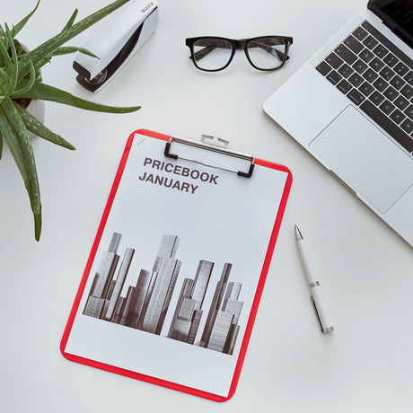 Clipboard WOW uden forside A4 rød – image 2