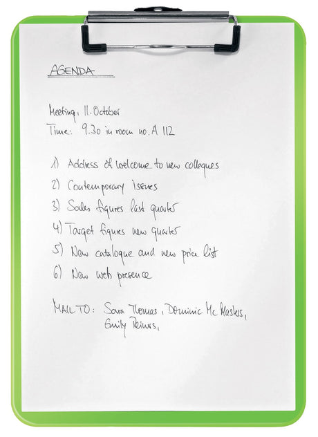 Clipboard WOW uden forside A4 grøn – image 2