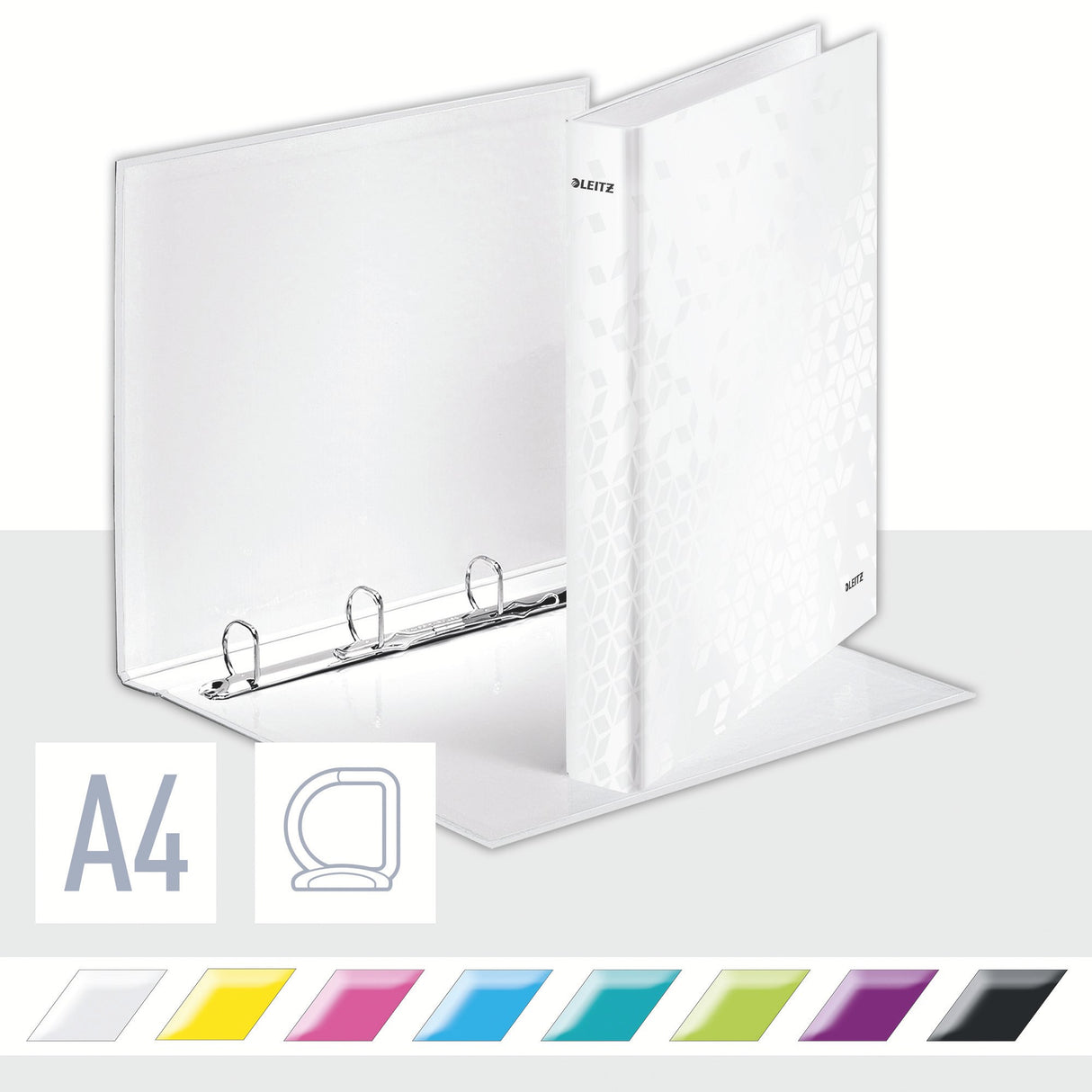 Ringbind WOW A4+ 4DR/25mm hvid – image 3