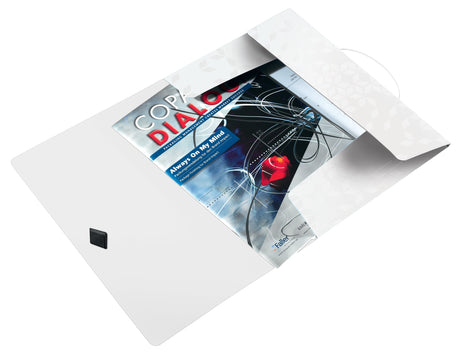 3-klap elastikmappe WOW PP A4 hvid – image 5