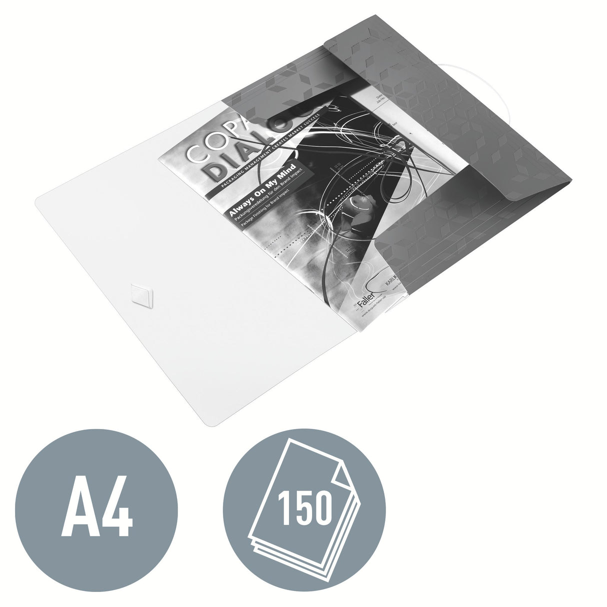 3-klap elastikmappe WOW PP A4 rød – image 8