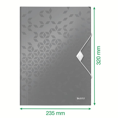 3-klap elastikmappe WOW PP A4 rød – image 4