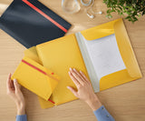 3-klap elastikmappe Cosy PP A4 gul – image 2