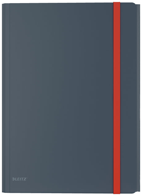 3-klap elastikmappe Cosy PP A4 grå – image 1