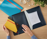 3-klap elastikmappe Cosy PP A4 grå – image 2