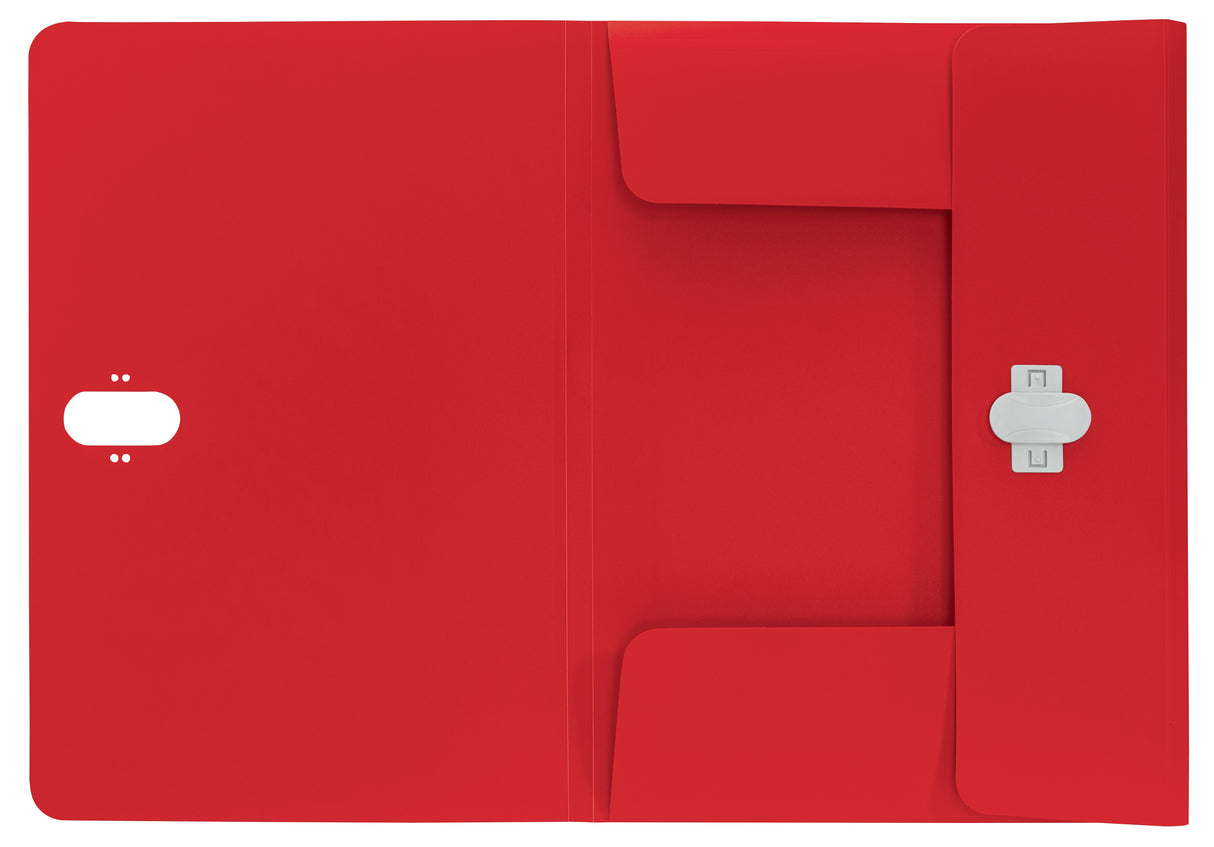 3-klap mappe recycle PP A4 rød – image 4