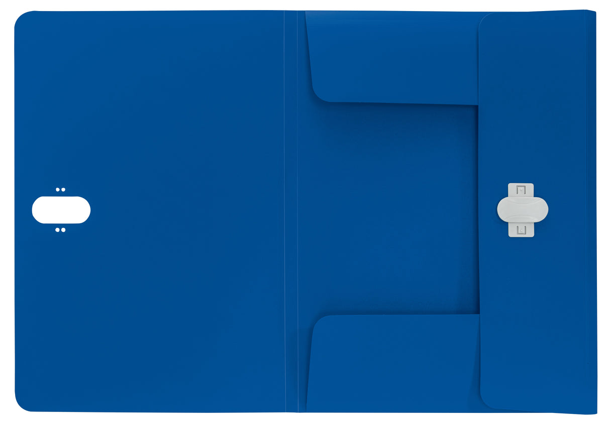 3-klap mappe recycle PP A4 blå – image 4