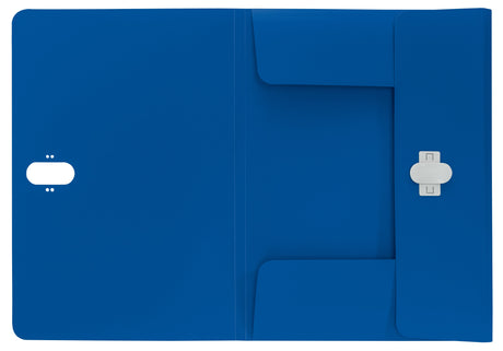 3-klap mappe recycle PP A4 blå – image 4