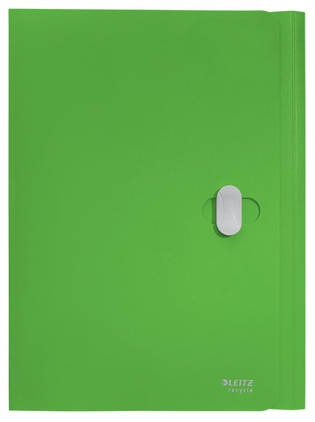 3-klap mappe recycle PP A4 grøn – image 3