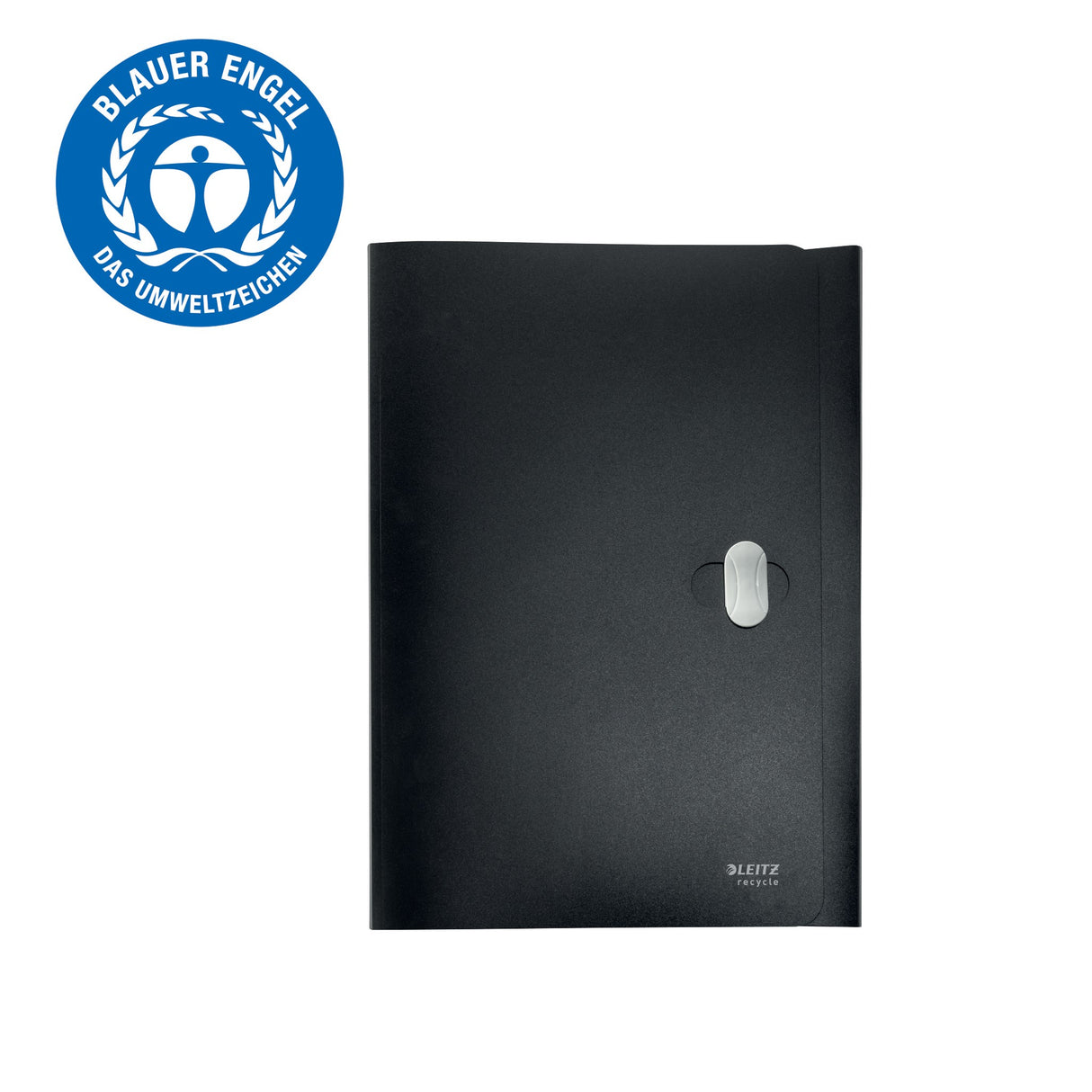 3-klap mappe recycle PP A4 sort – image 3