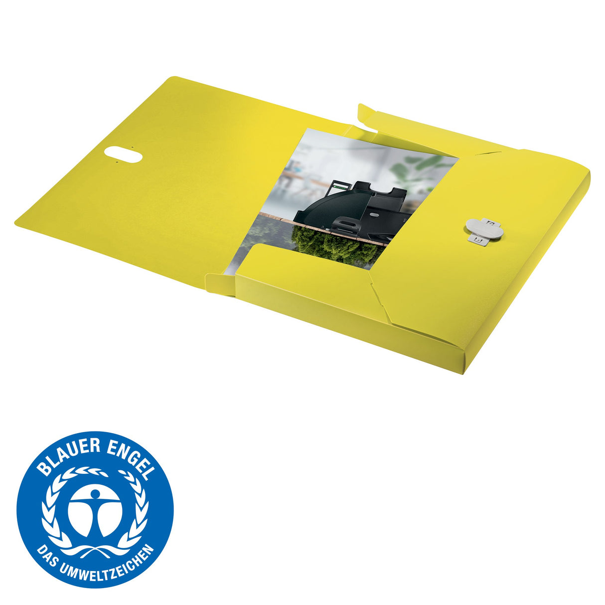 Arkivæske recycle PP A4 gul – image 3