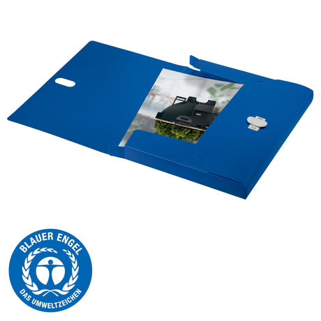 Arkivæske recycle PP A4 blå – image 3