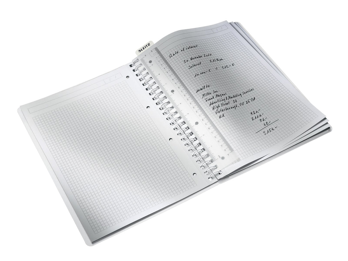 Notesblok WOW PP A4 kvad. 80g/80ark sort