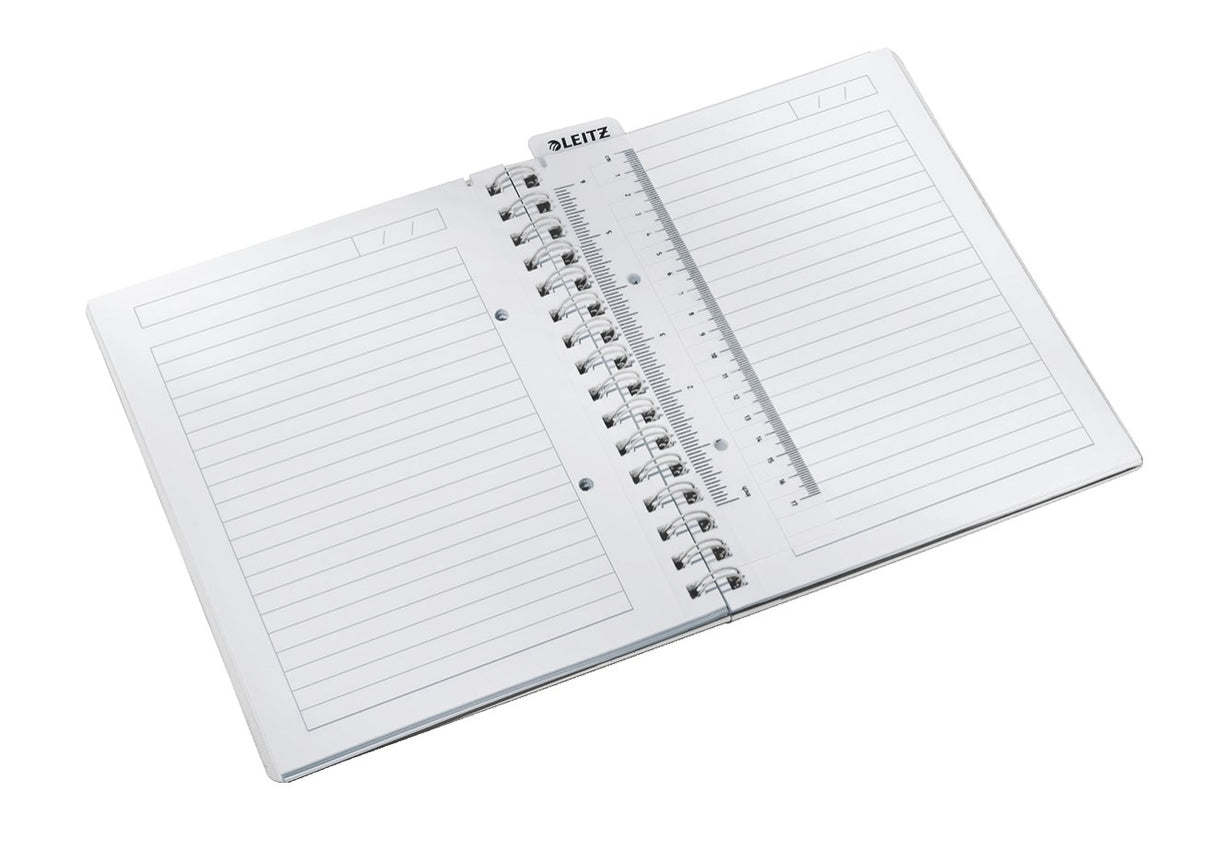 Notesbog WOW PP A5 m/hul lin 80ark lilla