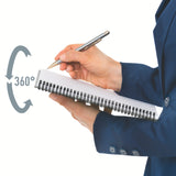 Notesblok Office karton A4 kvad.80g/90ark grå