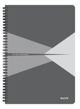 Notesblok Office karton A4 lin. 80g/90ark grå