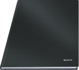 Notesbog Solid hardcover A4 kvad. 80g/80ark sort