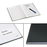 Notesbog Solid hardcover A5 kvad. 80g/80ark sort