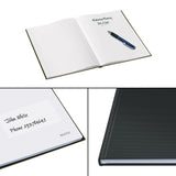 Notesbog Solid hardcover A5 lin. 80g/80ark sort