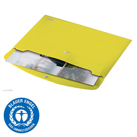 Dokumentmappe recycle PP A4 gul – image 8