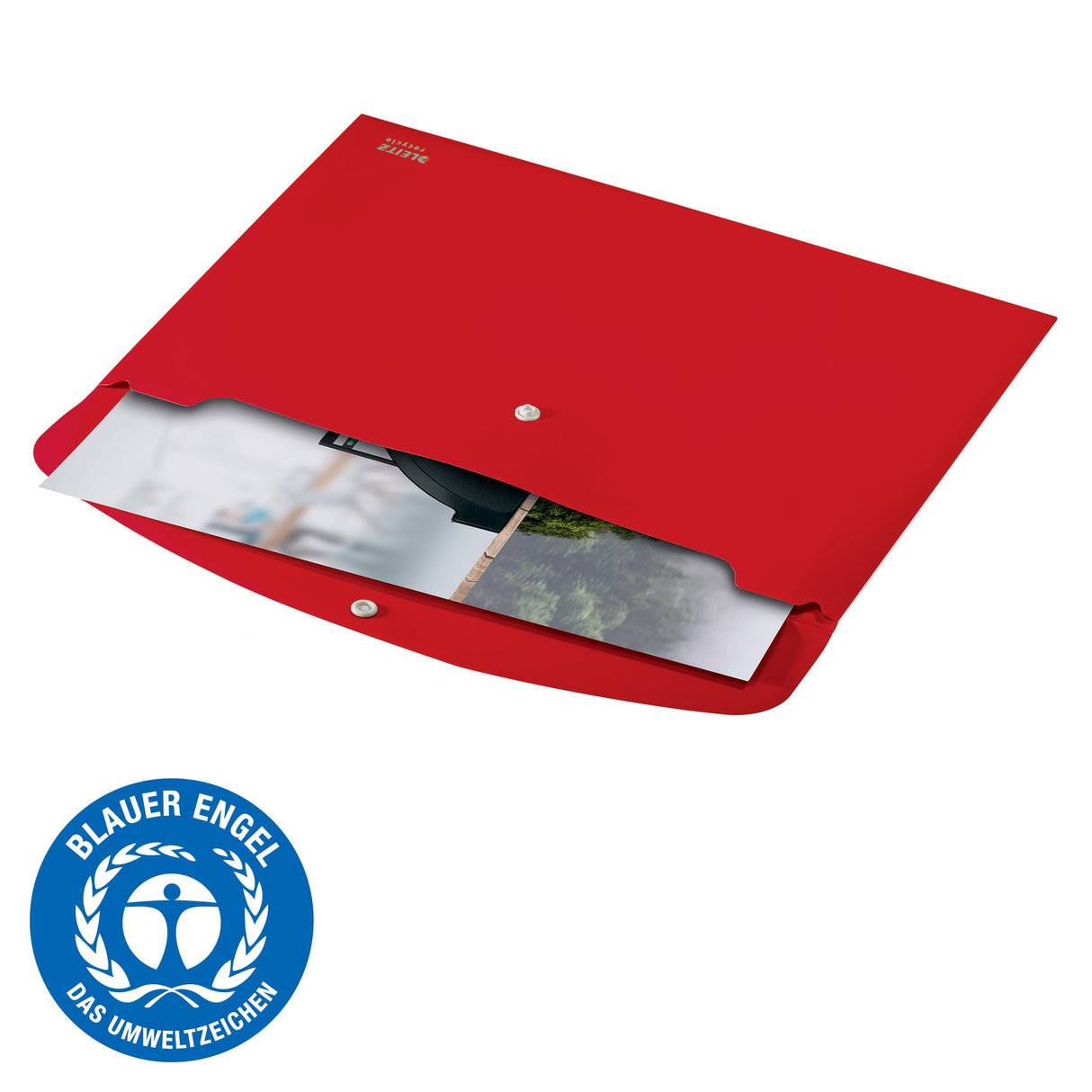 Dokumentmappe recycle PP A4 rød – image 8