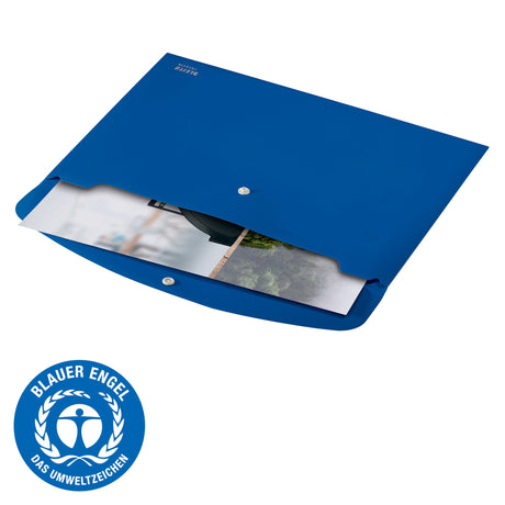 Dokumentmappe recycle PP A4 blå – image 3