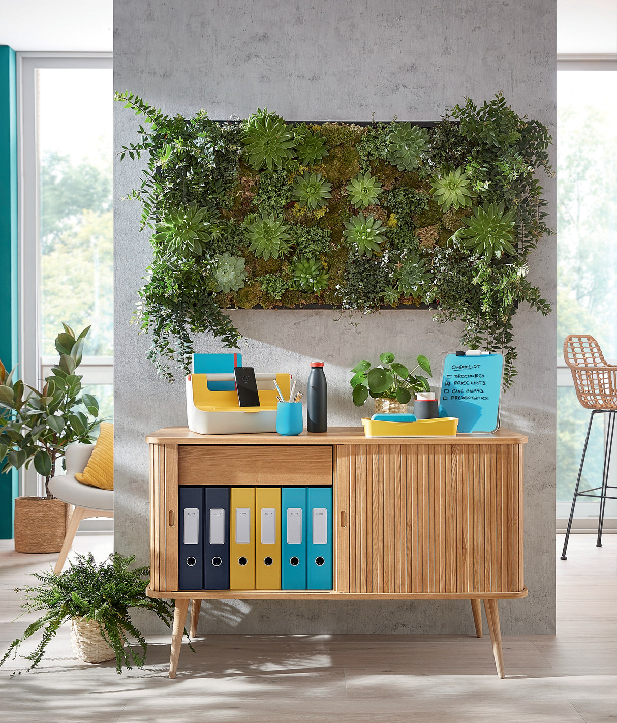 Omslagslomme/kuvert Cosy PP A4 gul (3) – image 3