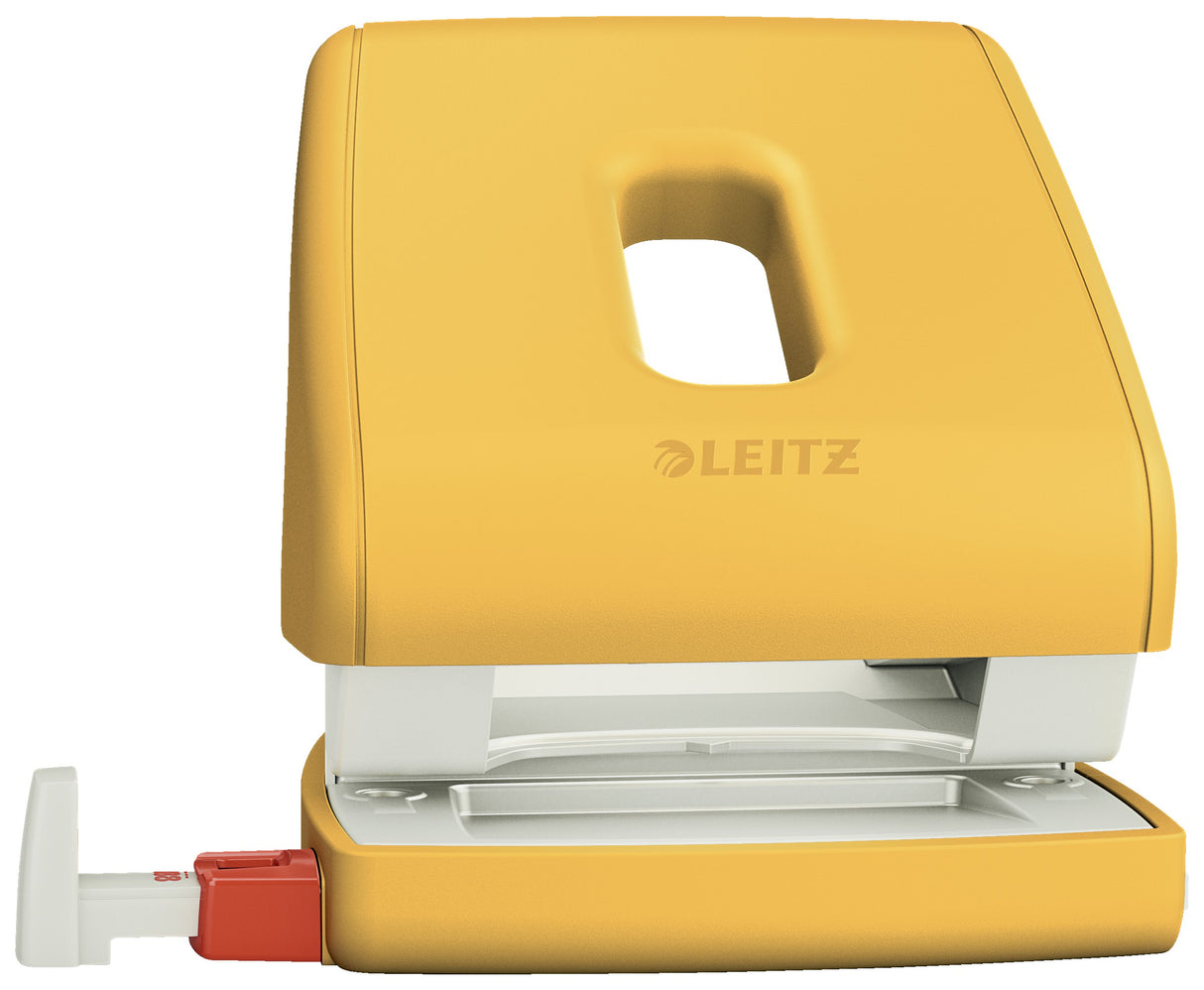 Leitz Hulapparat Cosy 2-huls t/30ark gul – Hulapparater (billede 3)