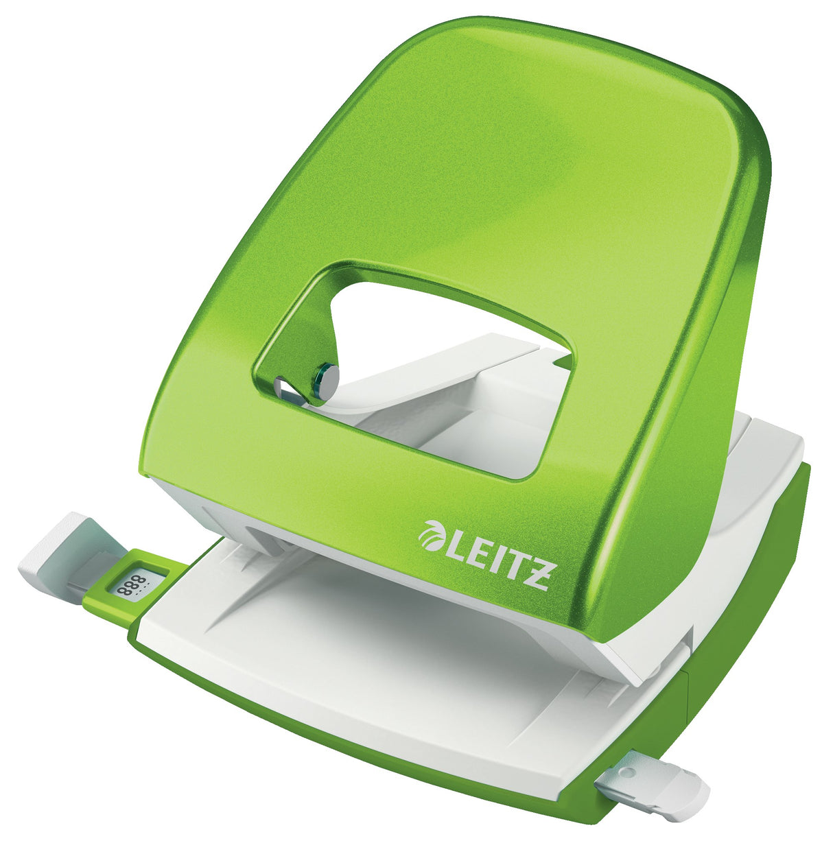 Leitz Hulapparat 5008 WOW 2-huls t/30ark grøn – Hulapparater (billede 1)