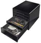 Desk Cube Leitz Dual 5-skuffer sort